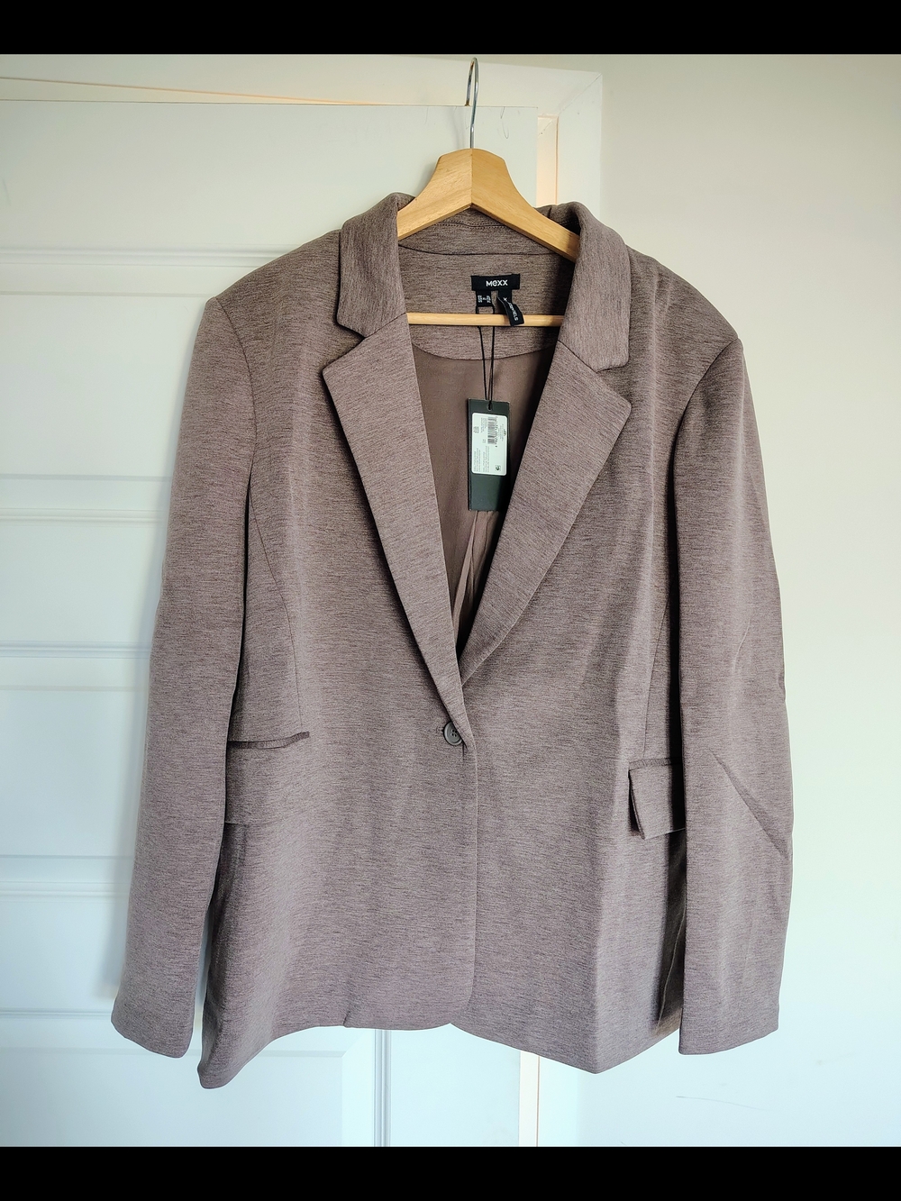 Mexx Women's Scuba Single-Button Blazer
